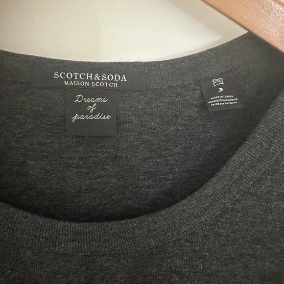 Scotch & Soda dress, dark grey/burnt orange ruffle - size 8-10 (S&S size 3) - Picture 5 of 16